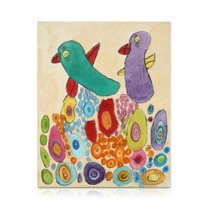 Pintura “Pássaros e Corais”
