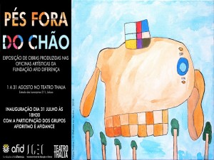 Convite exposição “Pés Fora do Chão”